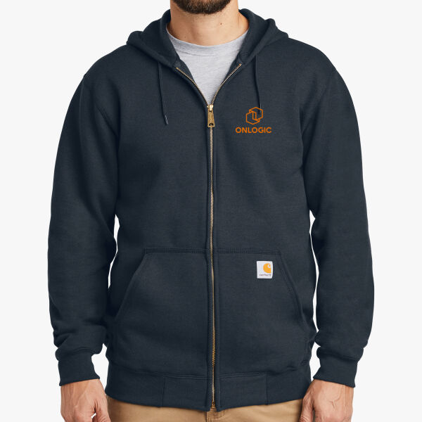 Midweight Hooded Zip Front Sweatshirt Thumbnail